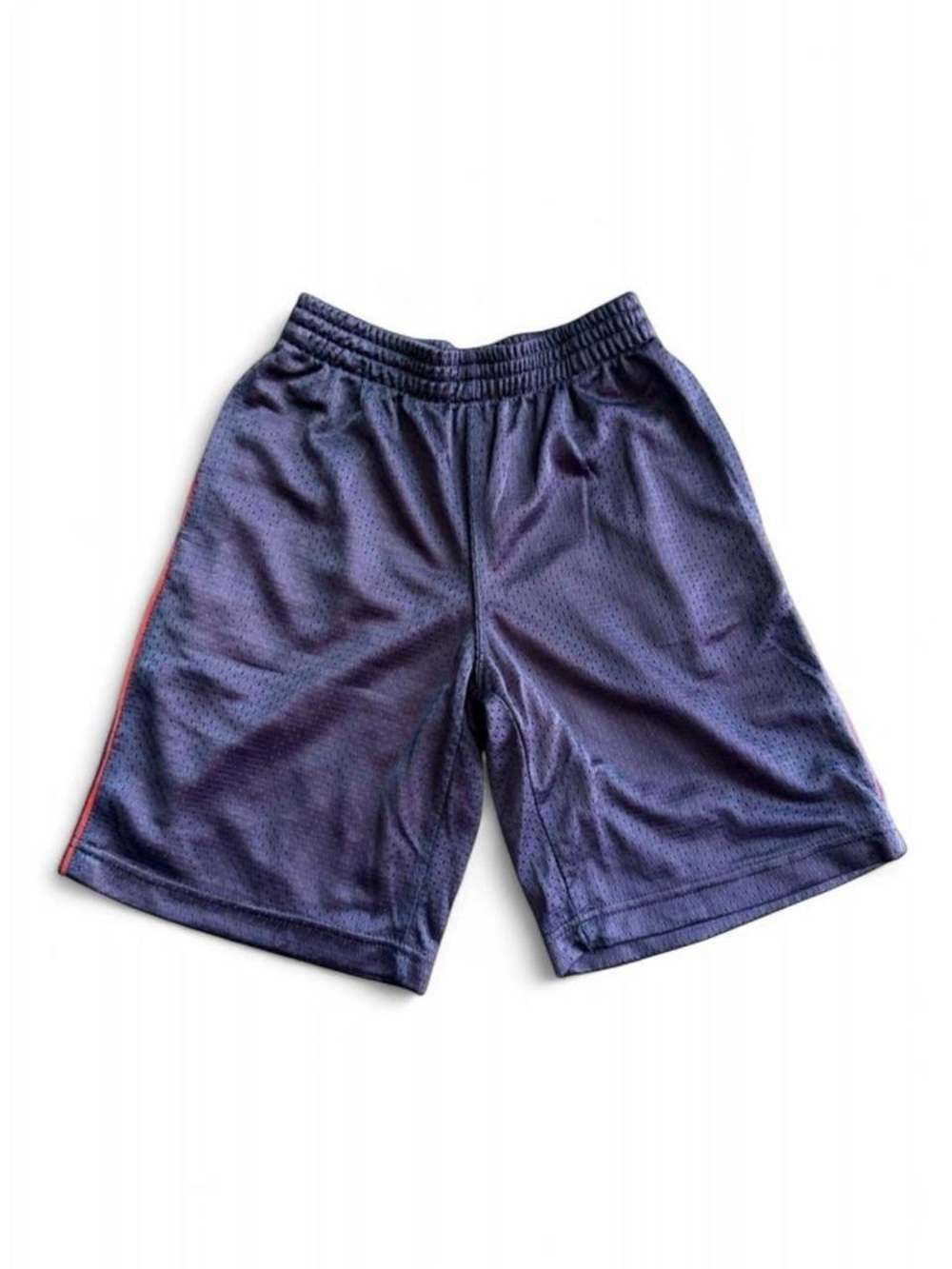 Buzz Cuts Boys Dark Gray & Red Athletic Mesh Basketball Shorts Size L 7
